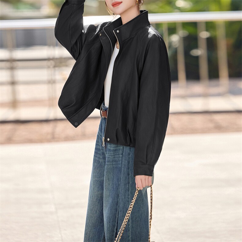 新款皮衣外套2F2603B-p160k260,女装皮衣,诺蝶