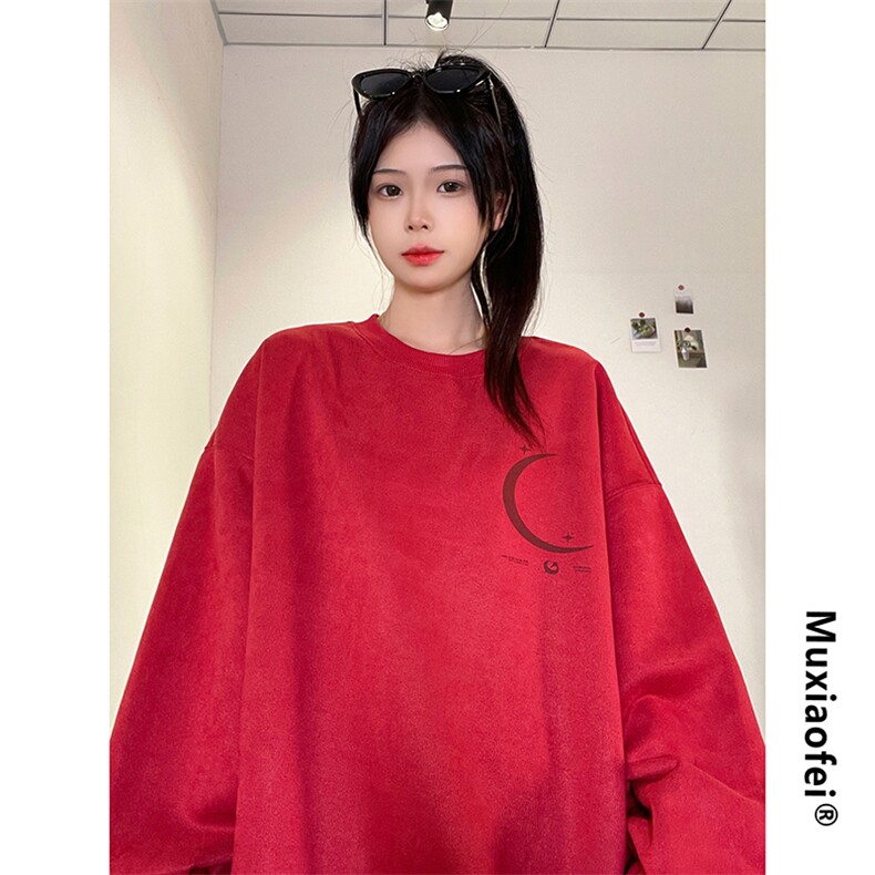抖音供货、重磅显瘦卫衣秋圆领宽松D223A-DY-LPWY112-特p40,男装卫衣,电商019-1