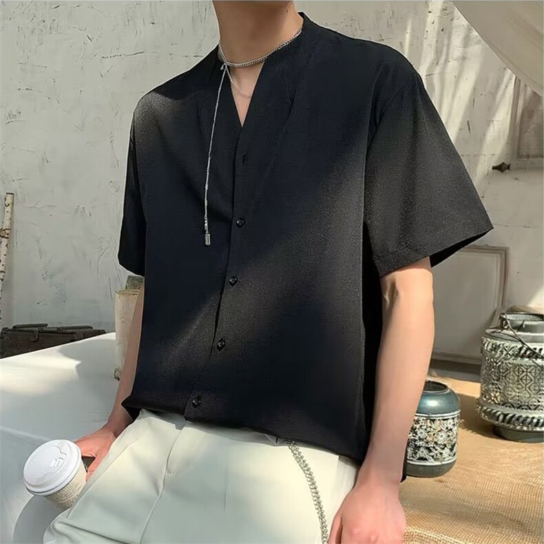 青春流行男潮宽松型新款百搭ins原宿慵懒春季衬衫文艺MC02P35,男装衬衫,星座1116-2