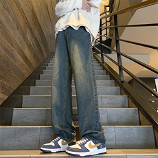 现货2024春秋款宽松水洗做旧直筒牛仔裤男-特P38-限价68，男装牛仔裤，星座310A-1