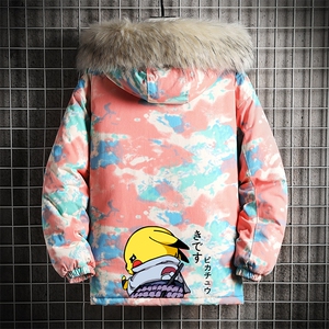 MC49036-P135 日系潮衣男大码派克服男工装服外套袄 网格图片