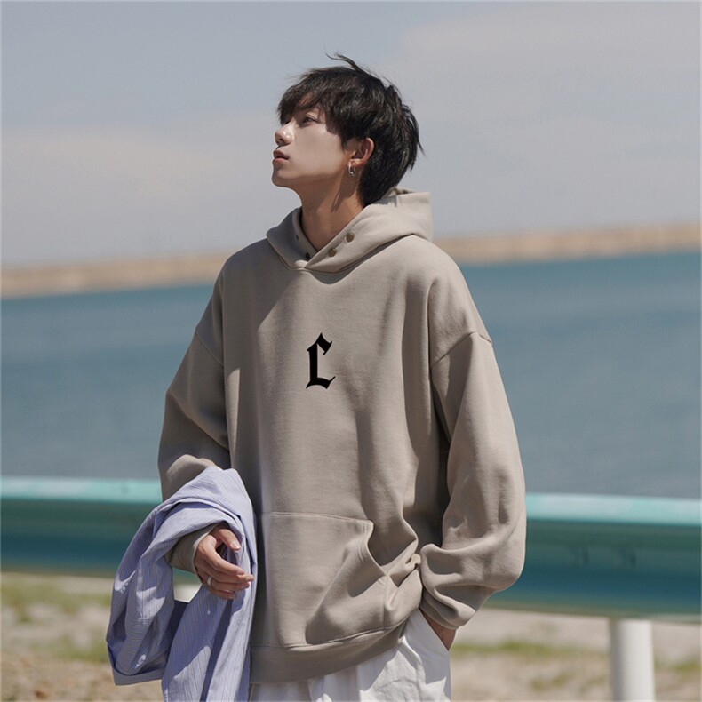 供抖音丶重磅加绒高品棉350克排扣连帽c卫衣LW6077-特p58控78,男装卫衣,星座508（原C305）