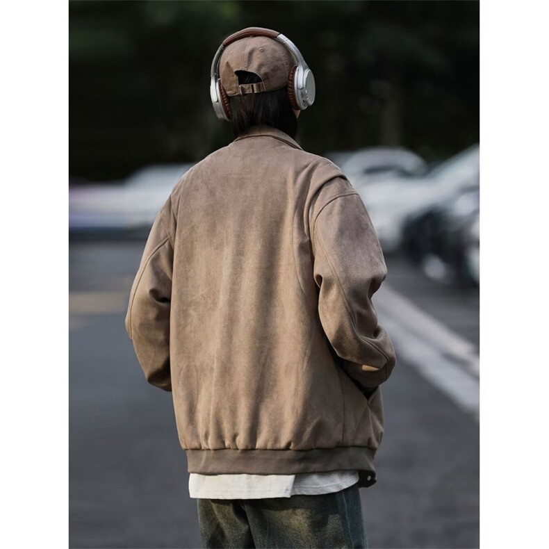 W008麂皮绒夹克咖啡/黑/M-3XLP504-8X54,男装夹克,星座506A