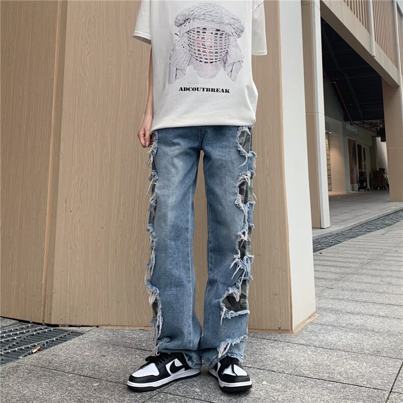 美式牛仔裤男款秋季长裤潮NB55P68,男装牛仔裤,星座1116-2