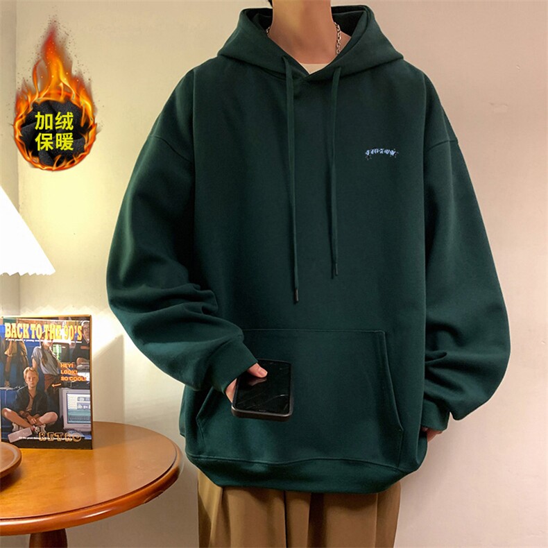 重磅华棉复合连帽卫衣加绒加厚WJ4343-特P47/常规W4285-特P42,男装卫衣,电商A007
