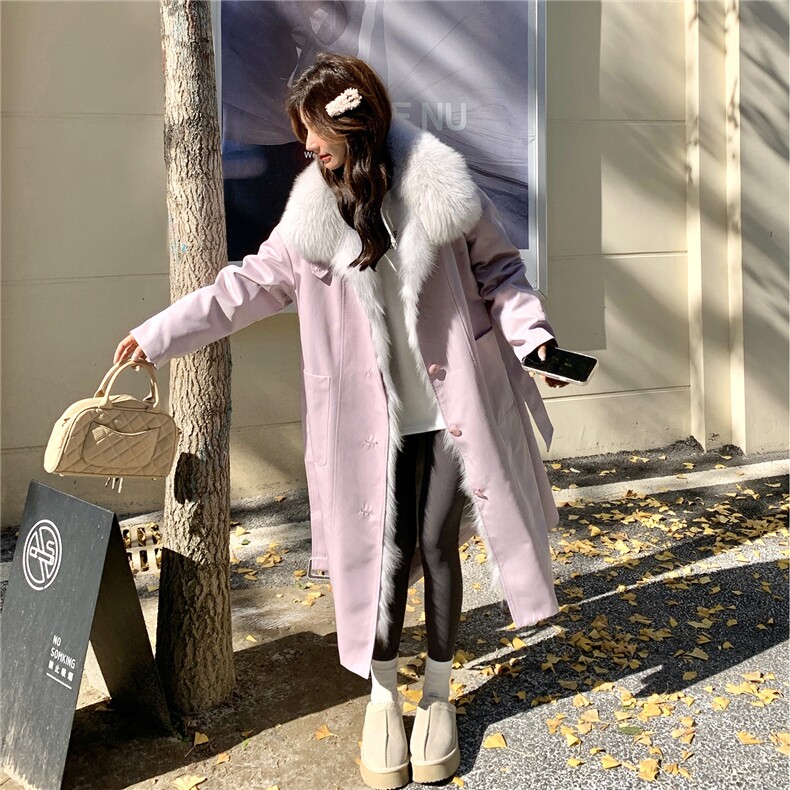 大货主推内里整兔毛派克风衣外套2C332-8556-P295K438,女装皮草,2C332