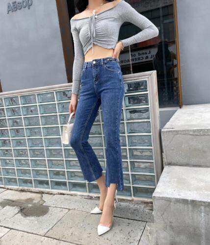 高弹九分喇叭裤，其它，迷斯佳绣