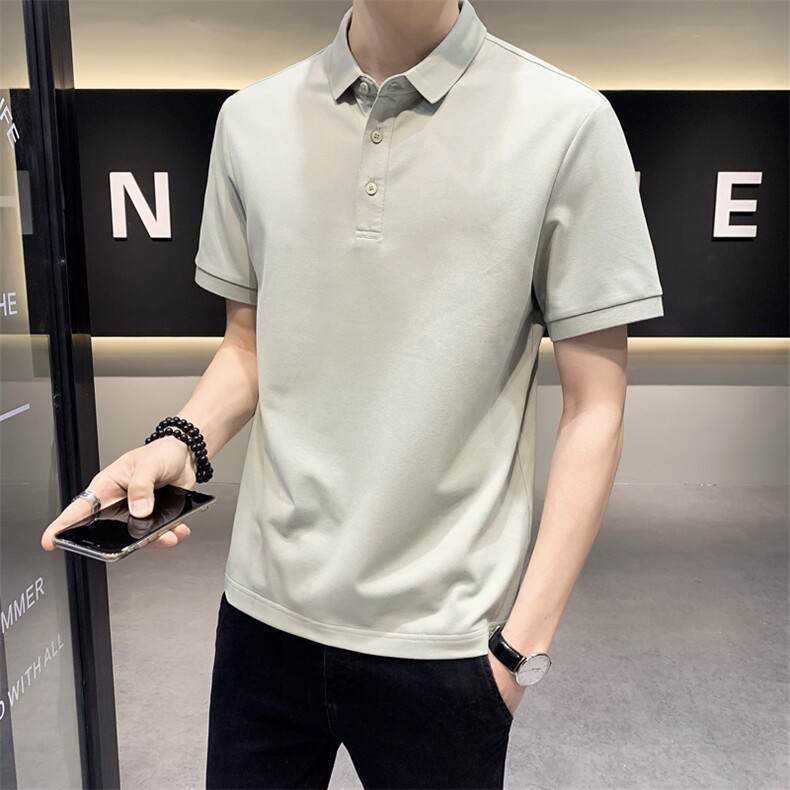 数据款POLO衫男纯色短袖青春流行韩式T恤POLOA329-PL2612-P40,男装T恤,电商A329