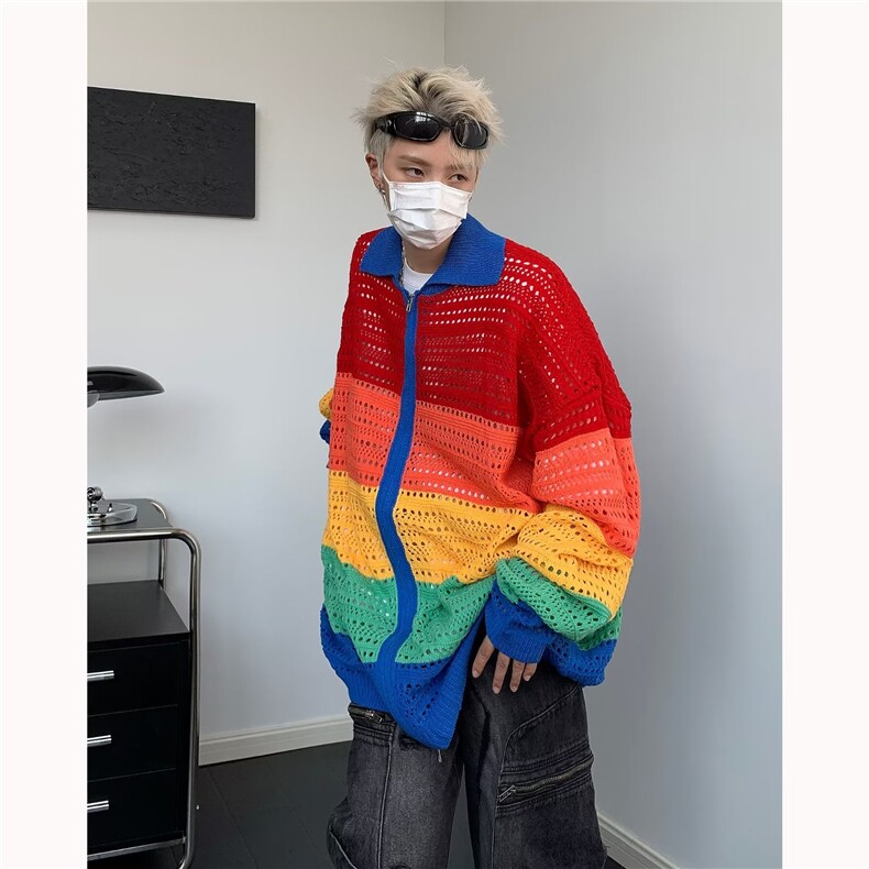 美式圆领毛衣男慵懒风休闲针织衫MY9246P50,男装针织衫/毛衣,星座1116-2