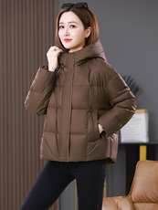 2025年冬季新款简约大码显瘦棉服现货，女装棉衣/棉服，婷思杰（原婷想服饰）