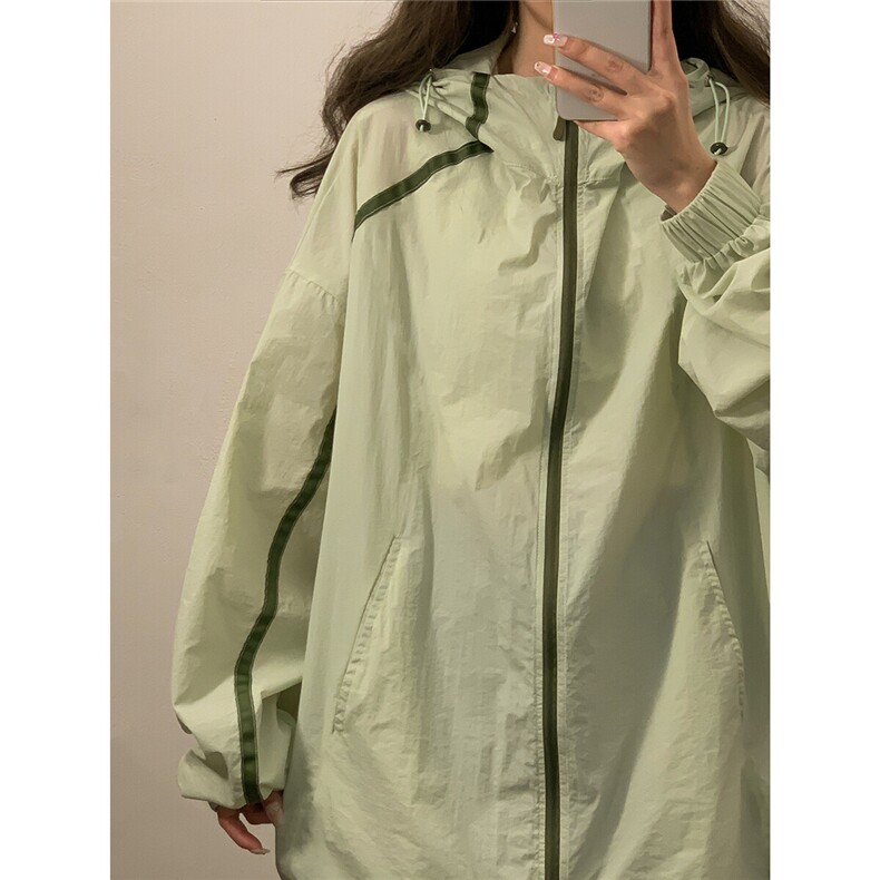 1中性风黄灯连帽滚边设计大码M-5XL潮牌防晒服男FS77005P45控68,男装夹克,星座226-2