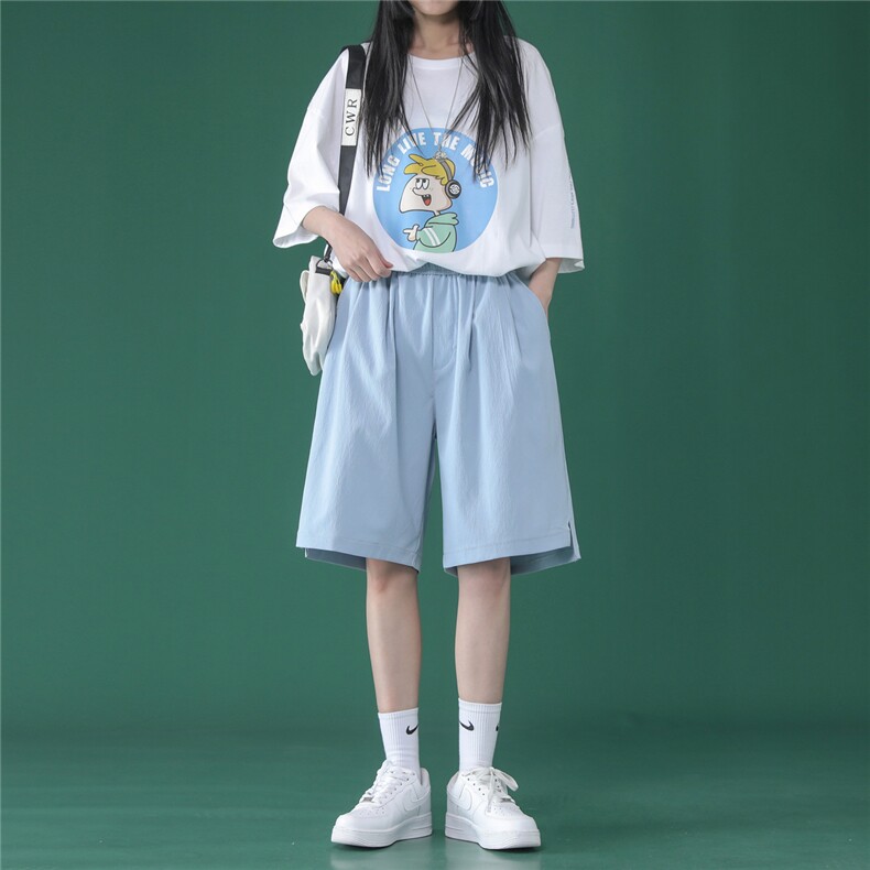 中性2022潮流百搭休闲舒适五分纯色短裤DK521-特批20,男装休闲裤,星座718-1