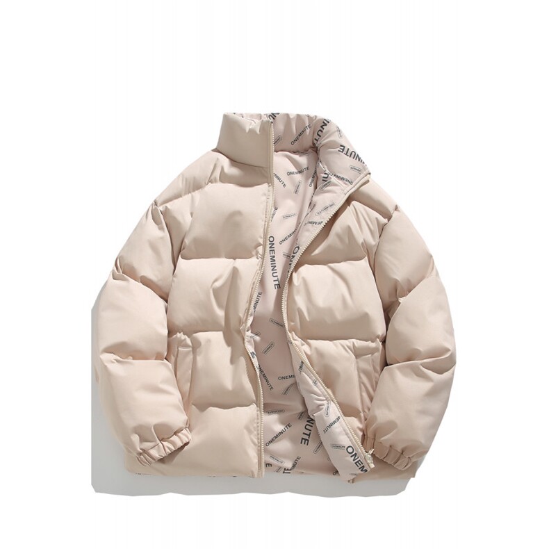 蓝色立领棉服男款冬季加厚保暖宽松棉袄韩版潮牌情侣棉衣外套ZM04,男装棉衣,星座310B-1