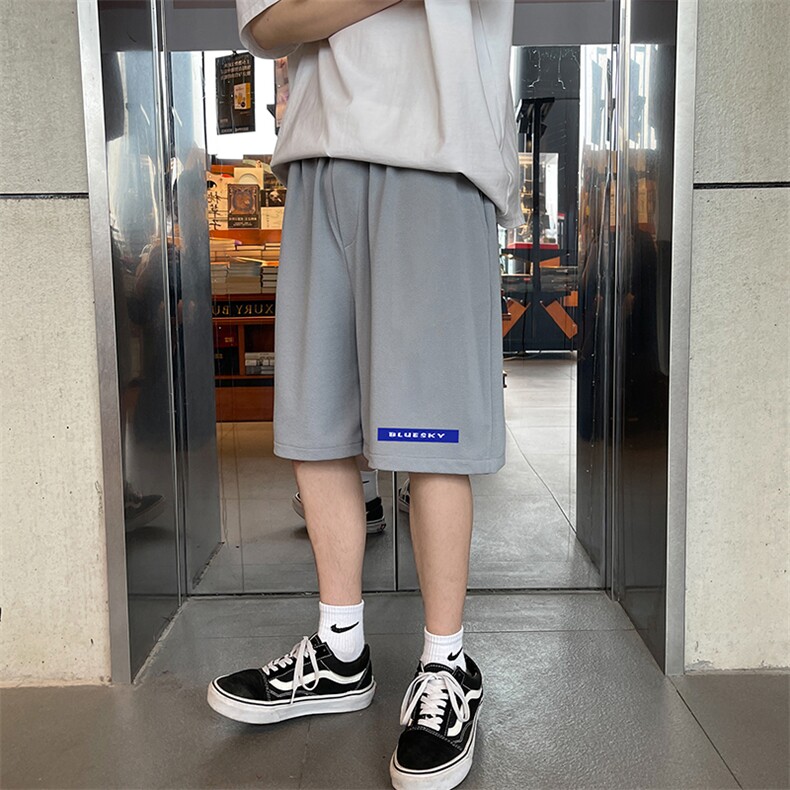 MK37202-P15冰丝短裤男士大码宽松休闲五分裤男运动中裤,男装休闲裤,电商A040