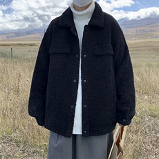 颗粒夹克男韩版潮流个性帅气2024秋冬季新款ins宽松外套W3695-P58，男装夹克，星座412-2