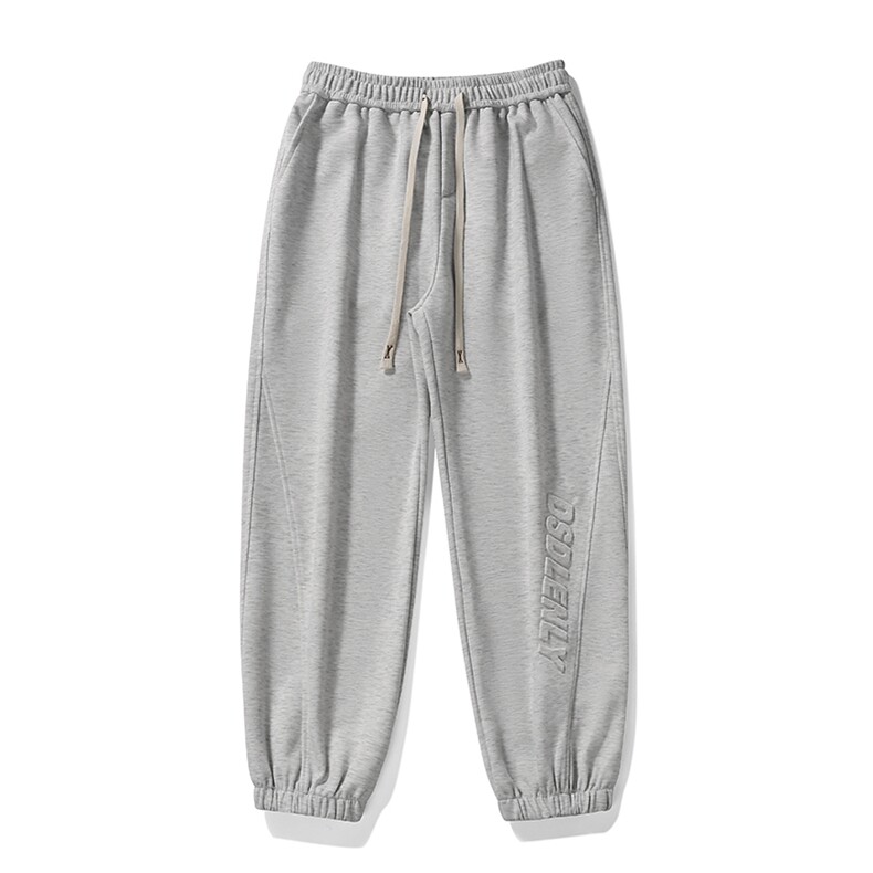 潮流大码宽松字母钢印束脚抽绳休闲长裤运动裤K8467-特价P32，女装休闲裤，电商A007-1