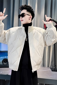 冬季新款男士立领棉衣男潮流简约菱格棉服外套       MY8602-P148图片