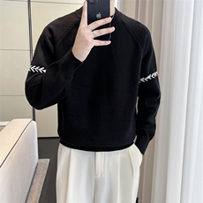 盗图-轻熟风小众设计感明线针织毛衣线衫MZ20/P75控105，男装针织衫/毛衣，电商A243