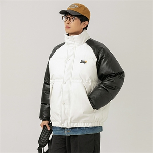 2026冬季新款男装日系潮牌拼色宽松休闲棉服加厚外套MY380-F148图片