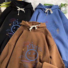 WY2180-P35加绒款-P40纯棉连帽卫衣男大码运动帽衫宽松薄，男装卫衣，电商A040