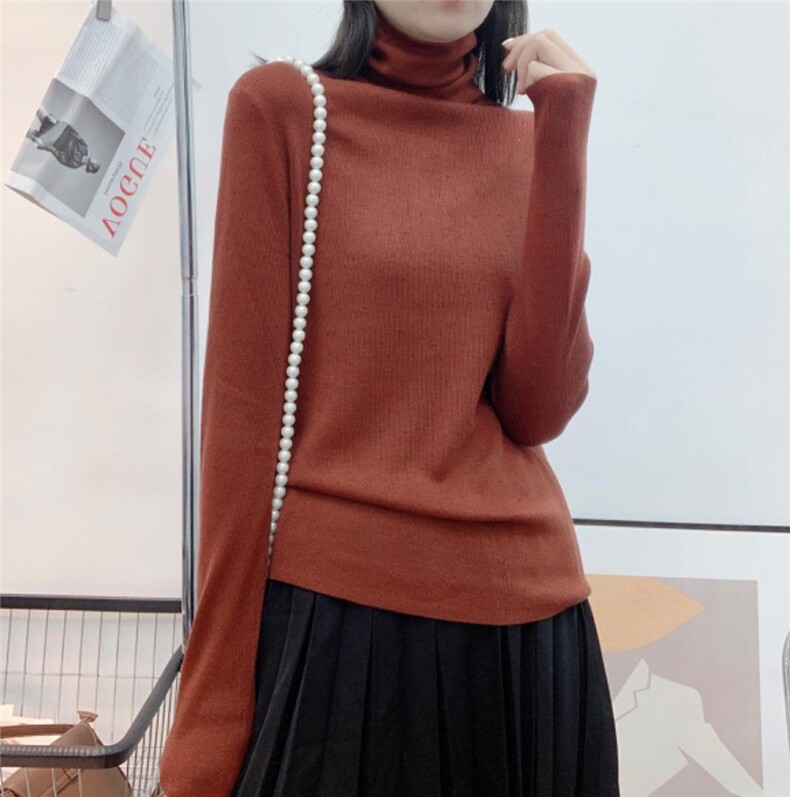 秋装新款高领打底衫，其它，蓝涩萱(3F)