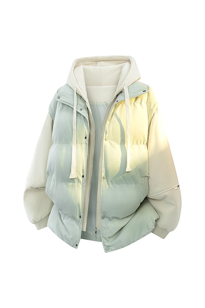 新款冬季羽绒棉服棉袄连帽假两件韩版宽松外套A436-2511-P85,男装棉衣,电商A436
