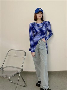 条纹撞色打底衫，其它，YSQ Boomboom