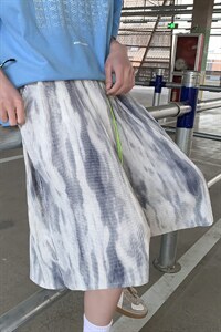 扎染设计感 冰丝短裤休闲五分裤情侣夏季运动裤男  8009-P40图片
