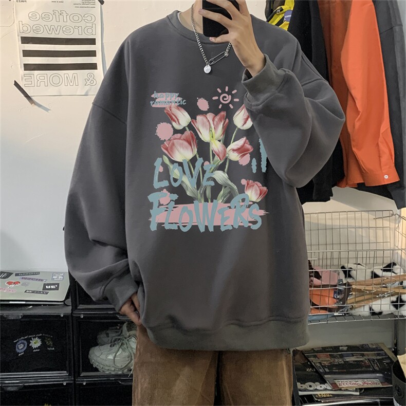 特P25控48秋冬新款男士圆领卫衣宽松休闲日常百搭上衣WQ2432,男装卫衣,电商B370