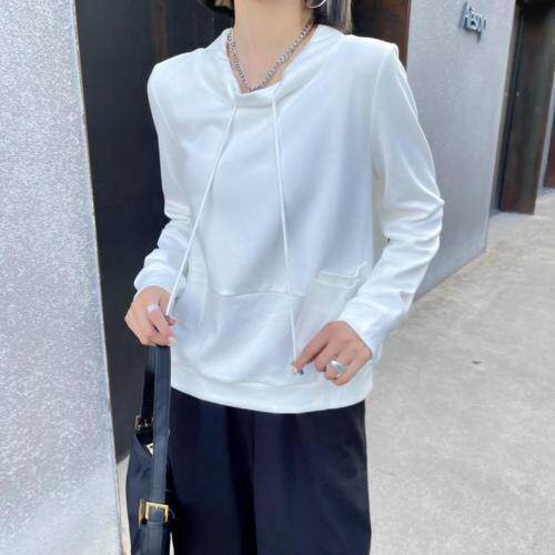 2121秋季新款抽身套头卫衣，女装卫衣/绒衫，琼卿格