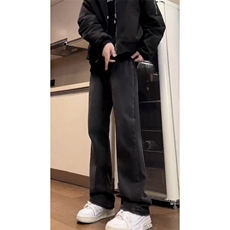 B221美式ins高街小众百搭纯色微喇牛仔裤LK22087-P55控78，男装牛仔裤，电商B221
