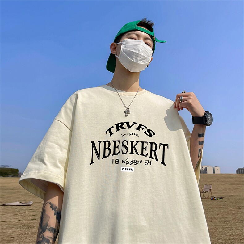量大优供视频220克美式短袖t恤T2902得物直播有280克品质,男装T恤,电商A486