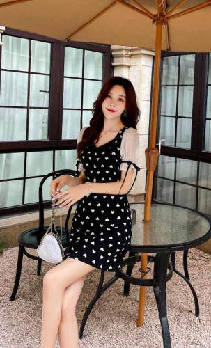 夏装新款爱心连衣裙，女装连衣裙，西子阁