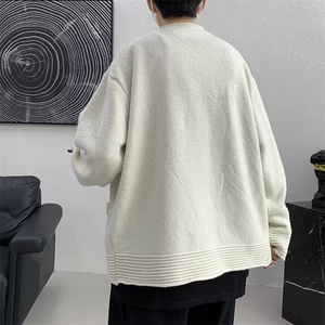 复古开衫毛衣男秋冬季纯色针织衫上衣 MY121 P53图片