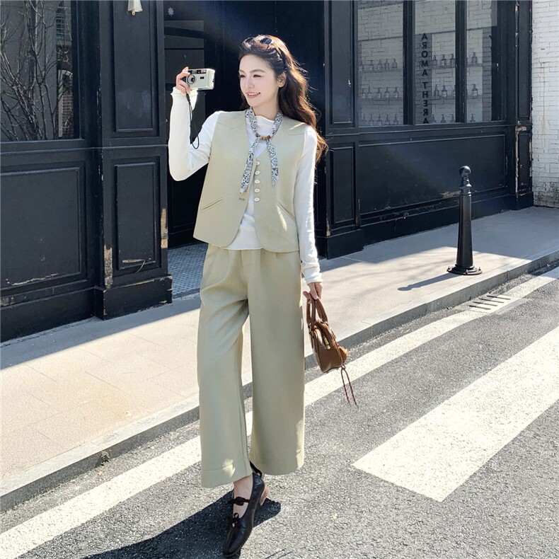 秋冬季新款好数据马甲裤子套裤三件套装女潮8695P228K358,女装套装/套裙,浙宝182A