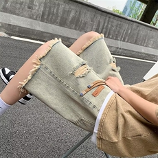 日常潮五分裤青春流行时尚新款男潮流百搭牛仔裤T1052P35，男装牛仔裤，星座1116-2
