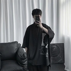 短袖衬衫春款男港风潮流C00012P30，男装衬衫，星座1116-2