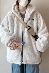 冬季连帽宽松设计感翅膀港风外套情侣男女 A071-1008-P120图片