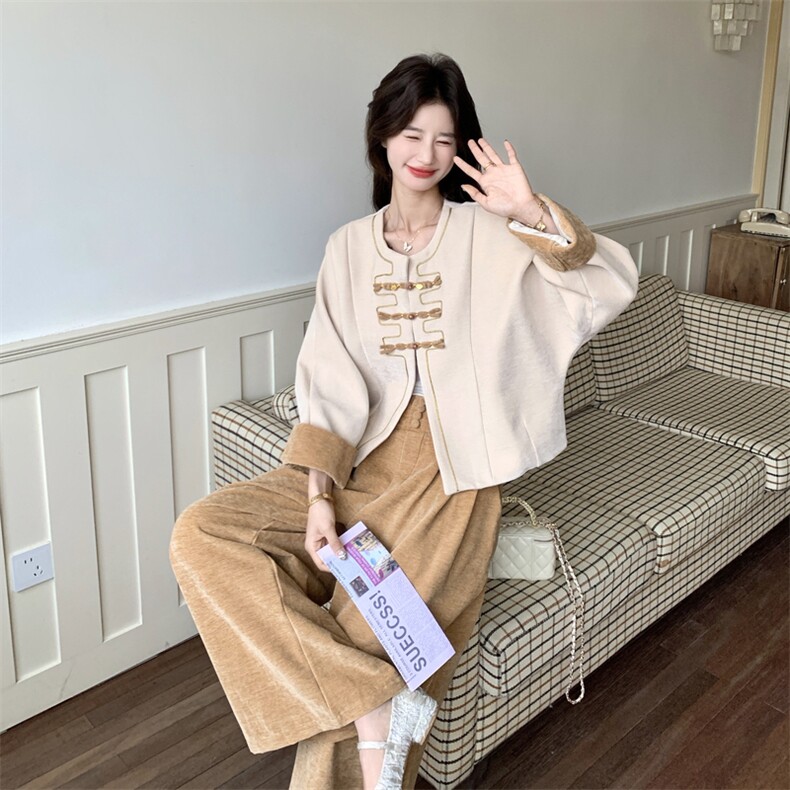 新中式复古盘扣套装2C236-9018-P195-K318,女装套装/套裙,2C236