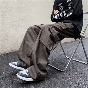 男秋季新款休闲裤多口袋个性设计工装裤DK515P43图片