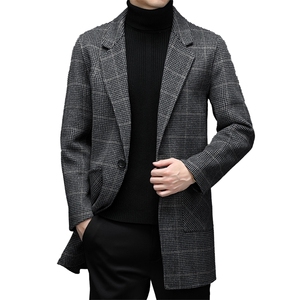 BHL-86103钱塘2020-2秋冬季新款休闲百搭中年男士毛呢外套P275图片