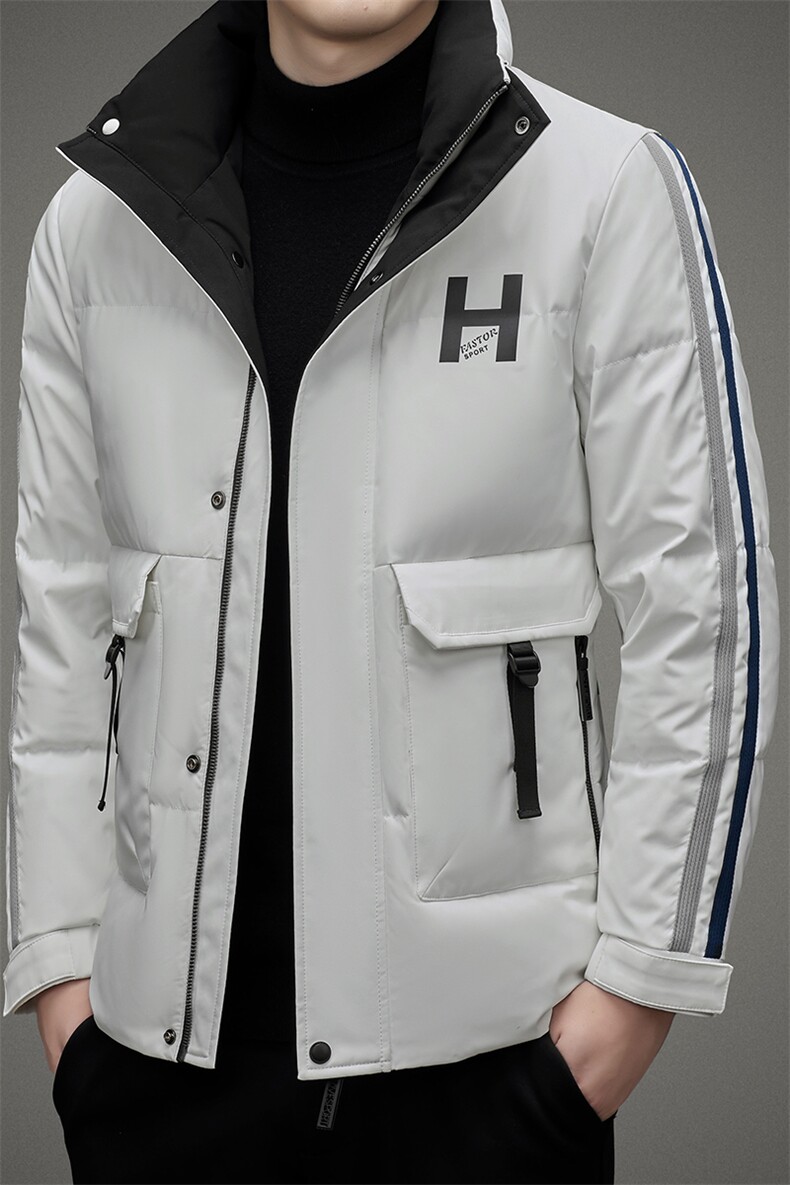 羽绒服男士加厚保暖上衣2023冬季新款中年立领商务休闲男装外套,男装羽绒服,电商B212（原钱塘6029）