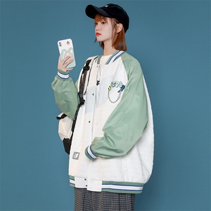 秋装新品潮休闲运动夹克棒球服男女2023中性风刺绣外套 8013-P95图片