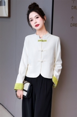 新中式盘扣西装外套女2024春季新款高级感别致独特国风设计感上衣，女装短外套，艾尚靓装