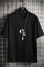 T2285P25网格挂拍短袖t恤男ins潮牌小众宽松夏季半袖衣服原宿港风，男装T恤，星座510A-1