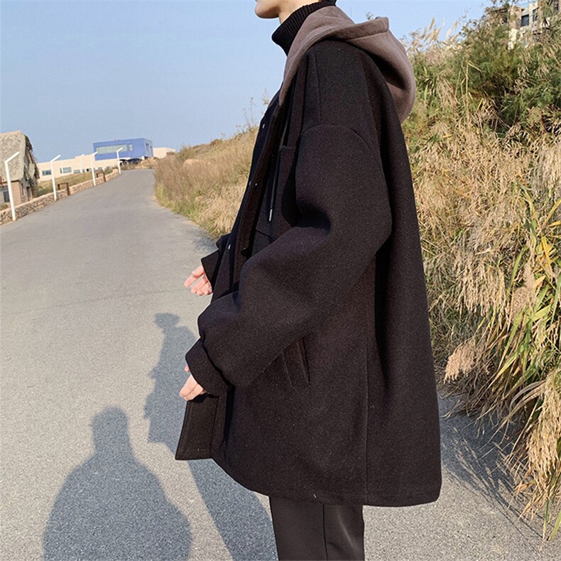 1014-WF43-P69-毛呢风衣男秋冬中长款加厚连帽外套,男装风衣,星座1014-1