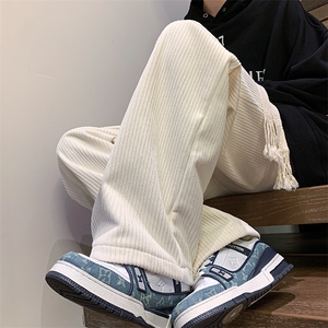 8XL-M 秋款特大码胖子运动裤灯芯绒卫裤男9028P45控58图片