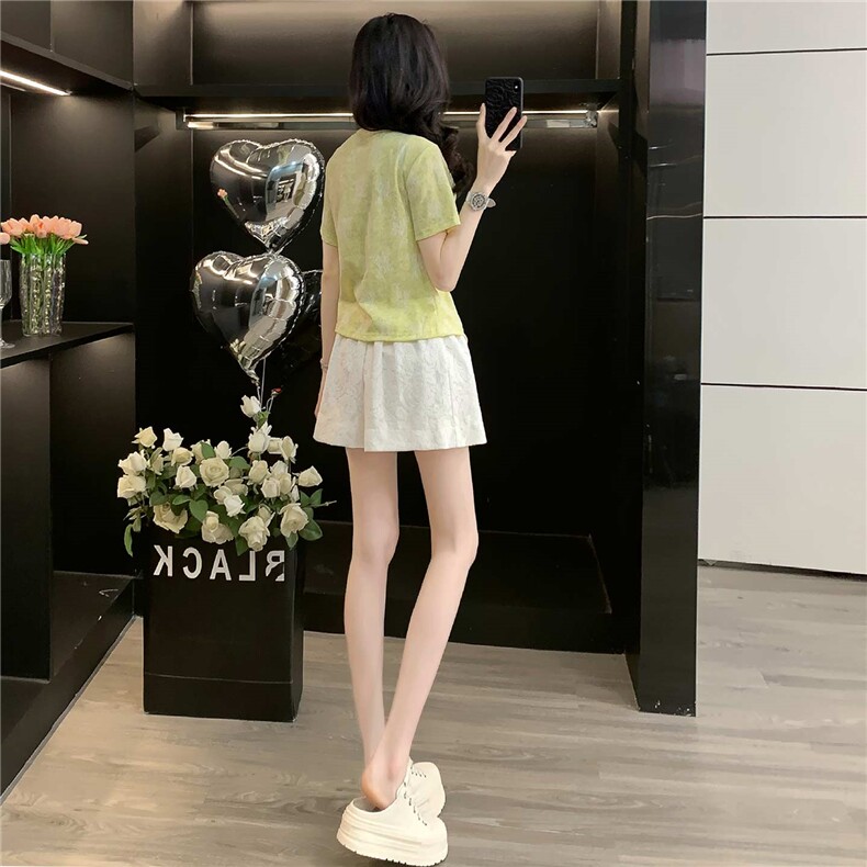 新中式国风穿搭套装女夏2025新款高级感时尚洋气上衣阔腿裤两件套,女装套装/套裙,江南