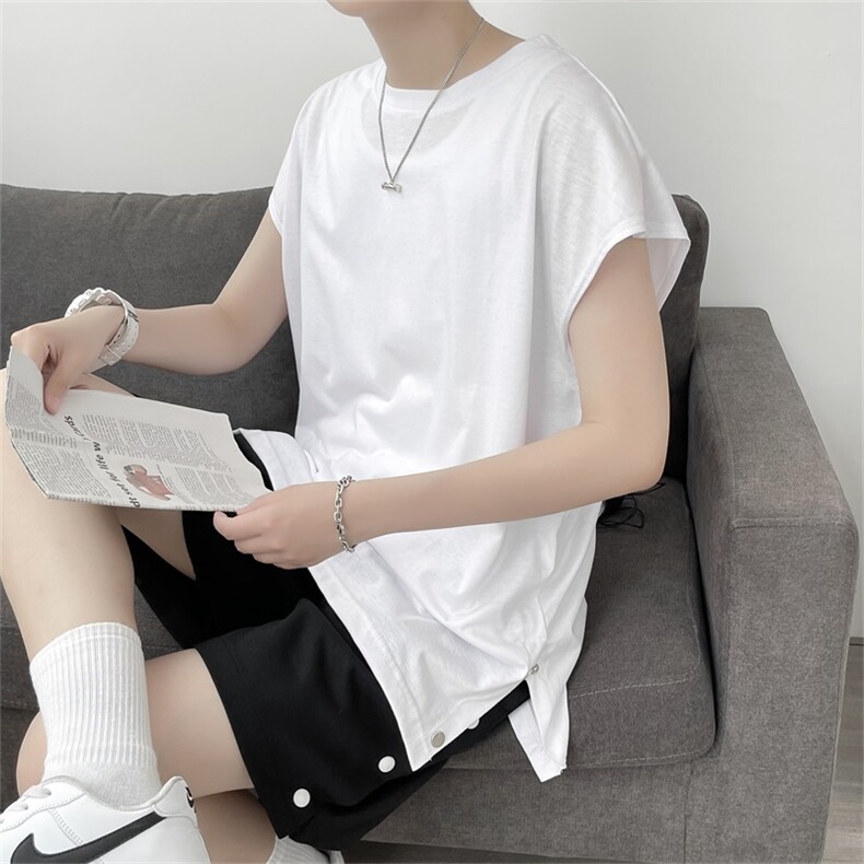 新款韩风小众INS开扣坎肩背心ins韩版夏季潮流款新品T587-P22,男装T恤,星座512-2