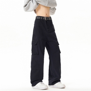 B221 美式ins暗黑高品质多口袋休闲工装裤子 LK24371-P70控98图片